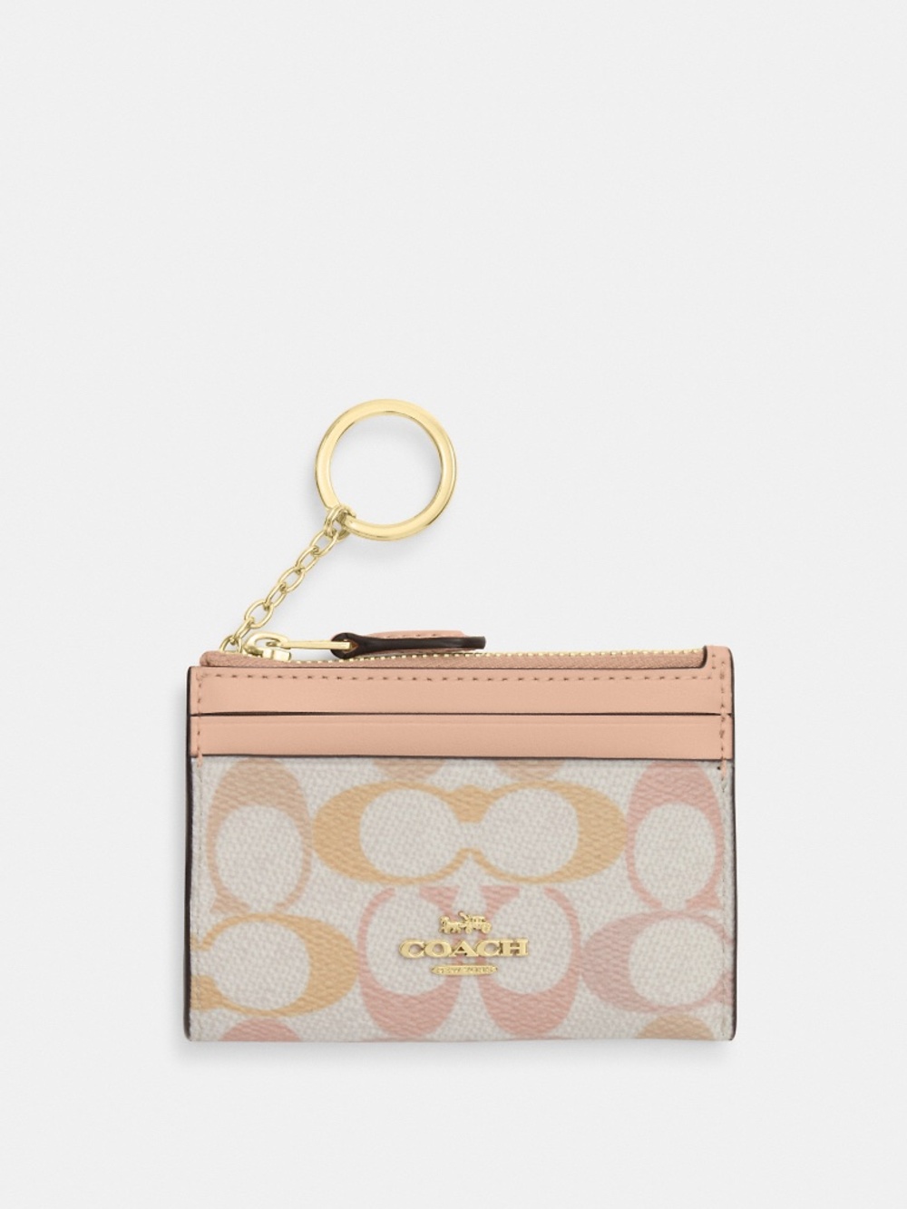 Coach Outlet Mini Skinny Id Case In Signature Canvas